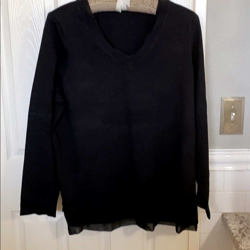 Beautiful sweater with trim